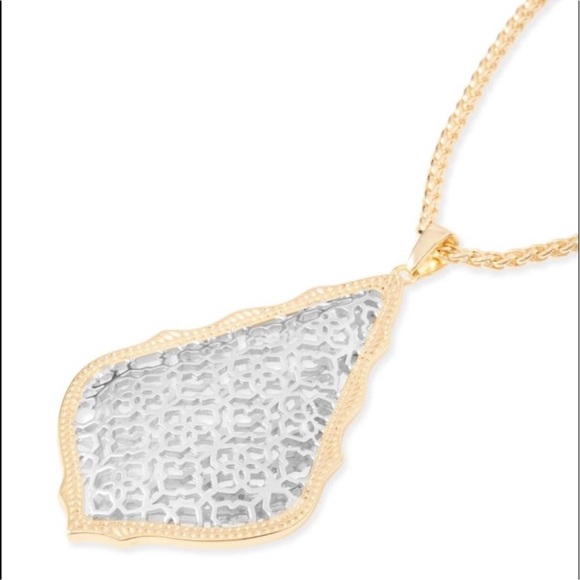 Kendra Scott Gold and Silver Pendant Necklace - Picture 2 of 5